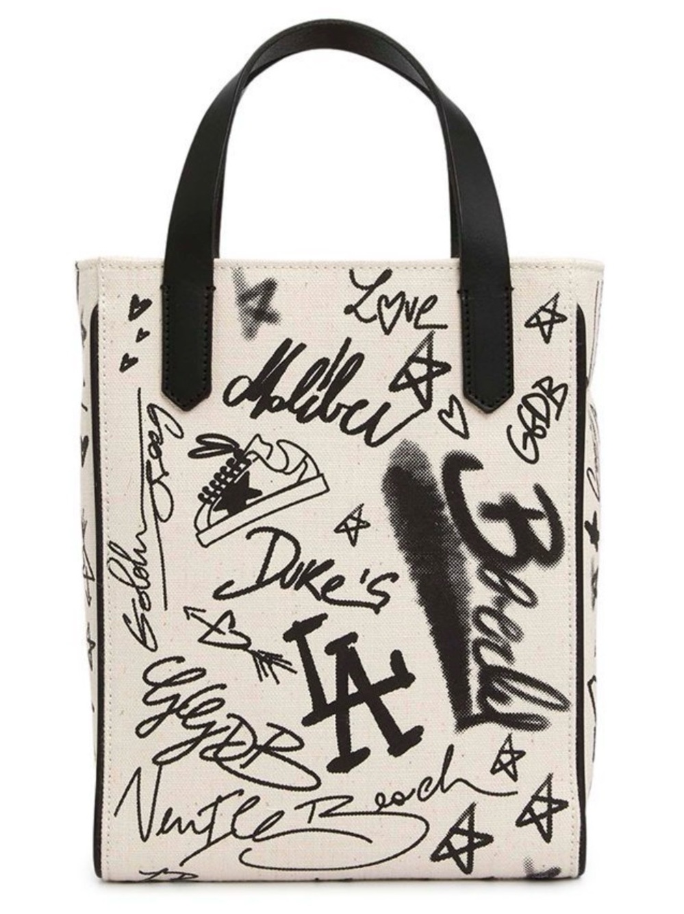 NWT a Golden Goose California Mini Canvas & Leather Tote - Picture 2 of 12